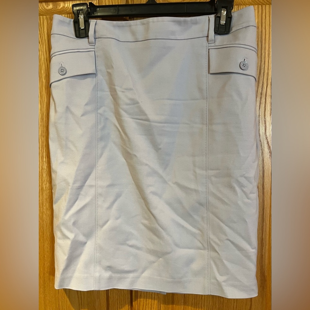 White House Black Market Women’s Chic Lilac Utility Lined‎ Pencil Skirt Size 4